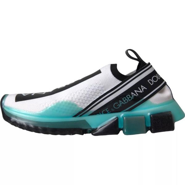 Schwarz Weiß Blau Slip On Sorrento Sneakers