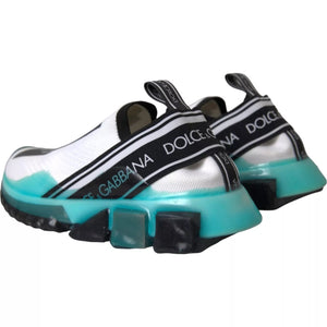 Schwarz Weiß Blau Slip On Sorrento Sneakers