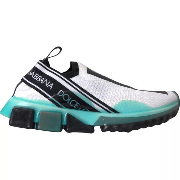Schwarz Weiß Blau Slip On Sorrento Sneakers