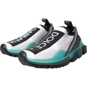 Schwarz Weiß Blau Slip On Sorrento Sneakers