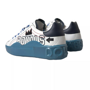 Blau Weiß Bedruckte Portofino Melt Sneakers