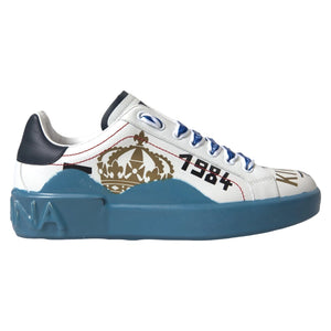 Blau Weiß Bedruckte Portofino Melt Sneakers