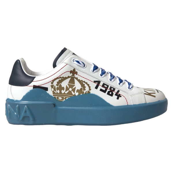 Blau Weiß Bedruckte Portofino Melt Sneakers