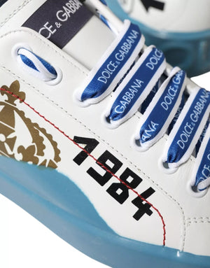 Blau Weiß Bedruckte Portofino Melt Sneakers