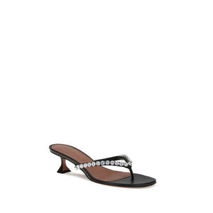 Schwarze Sandalen aus Kalbsleder Bos Taurus