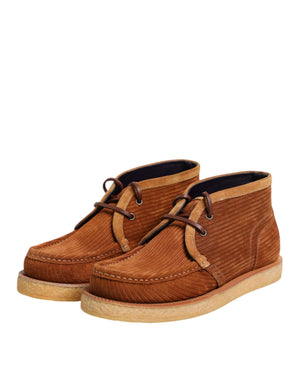 Braun Wildleder Nubukleder Desert Stiefeletten Schuhe