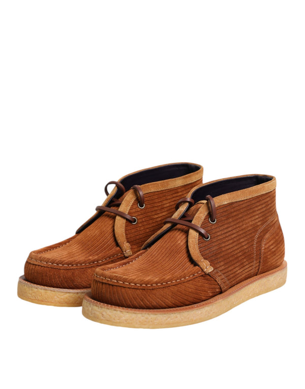 Braun Wildleder Nubukleder Desert Stiefeletten Schuhe