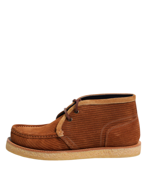 Braun Wildleder Nubukleder Desert Stiefeletten Schuhe