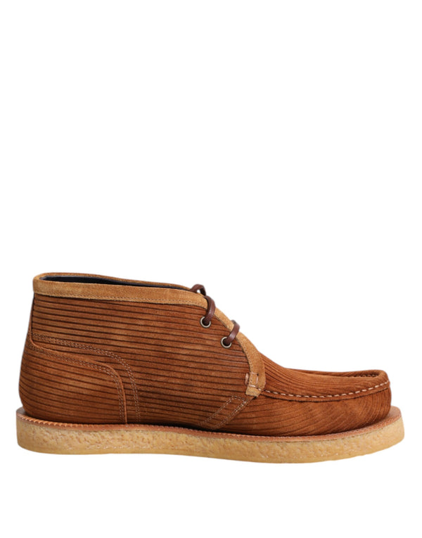 Braun Wildleder Nubukleder Desert Stiefeletten Schuhe