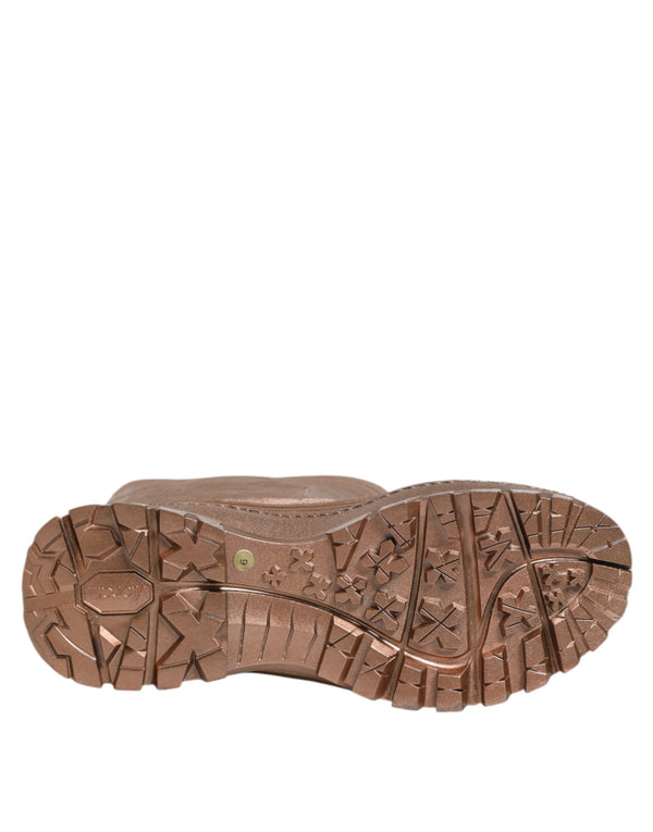 Metallic Gold Pull On Regen Stiefel Schuhe
