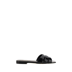 Schwarze Kalbsleder Bos Taurus Sandalen