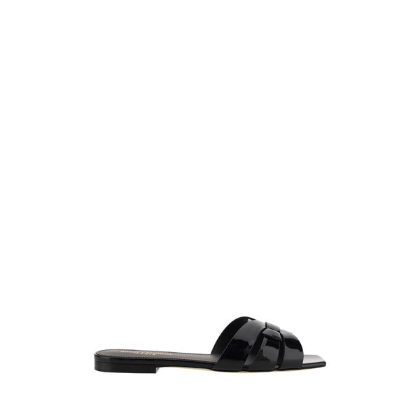 Schwarze Kalbsleder Bos Taurus Sandalen