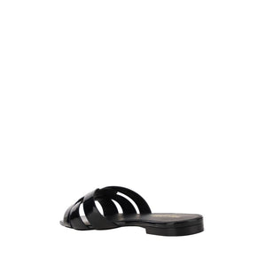 Schwarze Kalbsleder Bos Taurus Sandalen