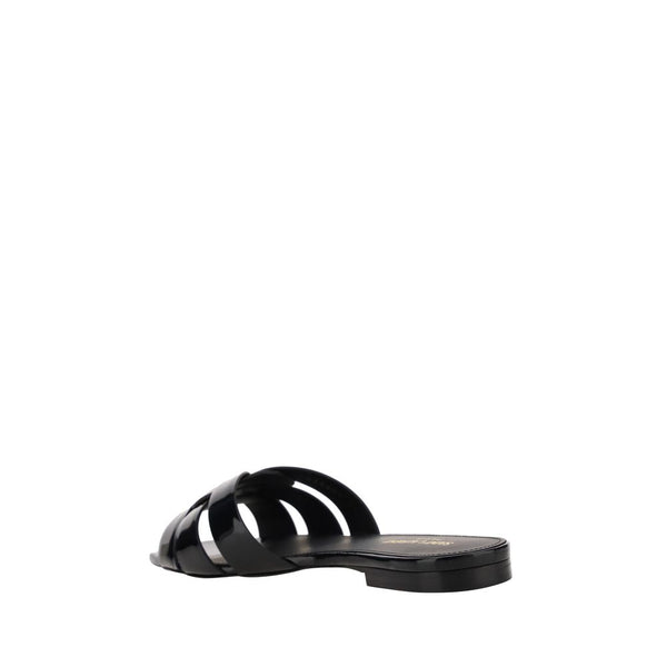 Schwarze Kalbsleder Bos Taurus Sandalen