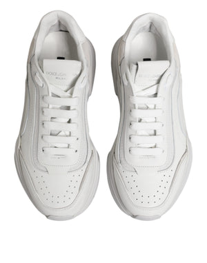 Weiß Leder Daymaster Low Top Turnschuhe Schuhe
