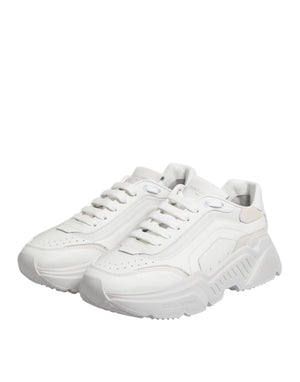 Weiß Leder Daymaster Low Top Turnschuhe Schuhe