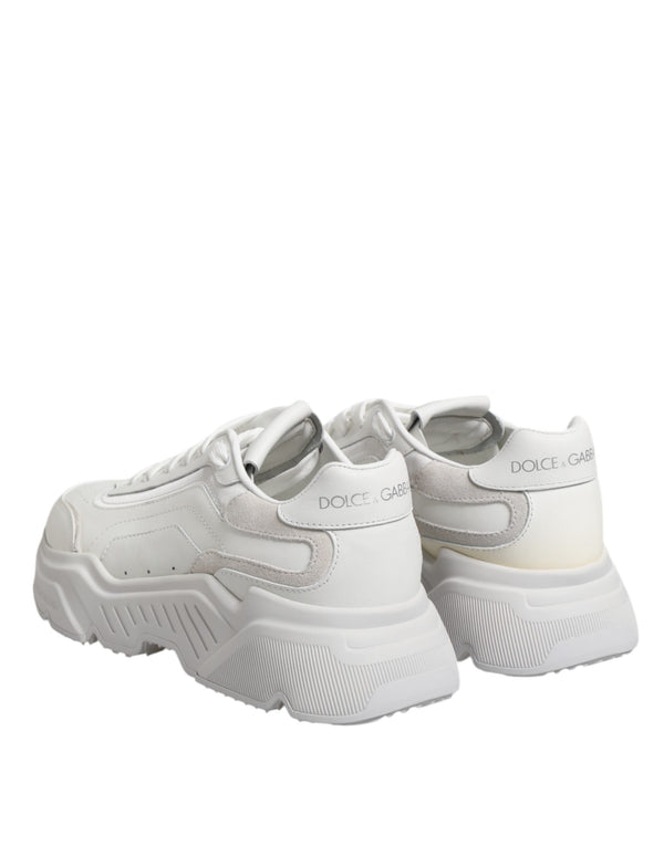 Weiß Leder Daymaster Low Top Turnschuhe Schuhe
