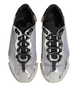 Schwarz Silber NS1 Männer Low Top Sneakers Schuhe