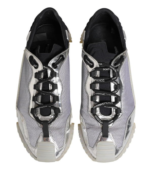 Schwarz Silber NS1 Männer Low Top Sneakers Schuhe