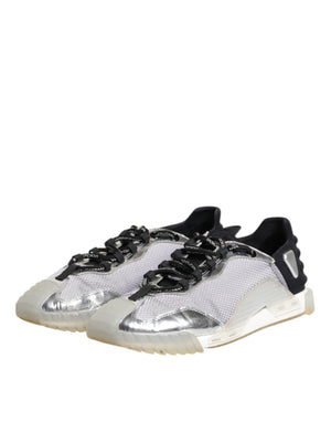 Schwarz Silber NS1 Männer Low Top Sneakers Schuhe