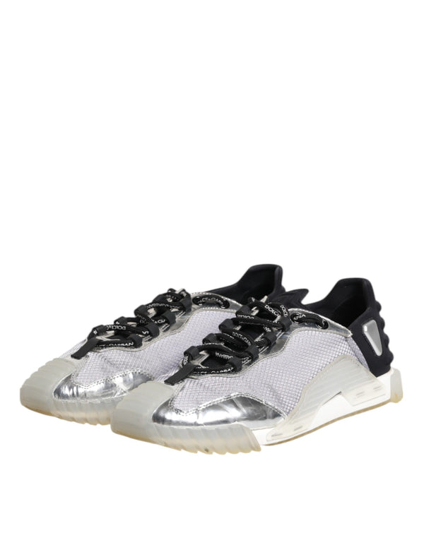 Schwarz Silber NS1 Männer Low Top Sneakers Schuhe