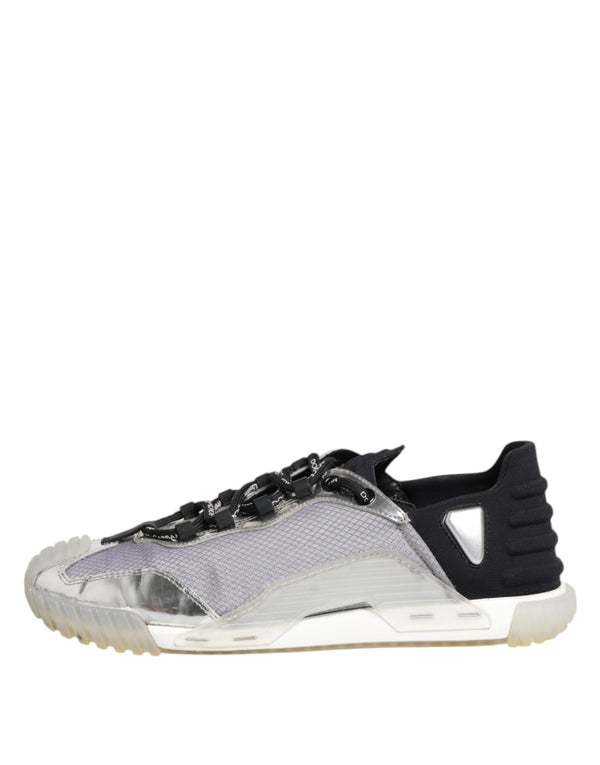 Schwarz Silber NS1 Männer Low Top Sneakers Schuhe
