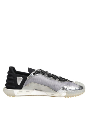 Schwarz Silber NS1 Männer Low Top Sneakers Schuhe