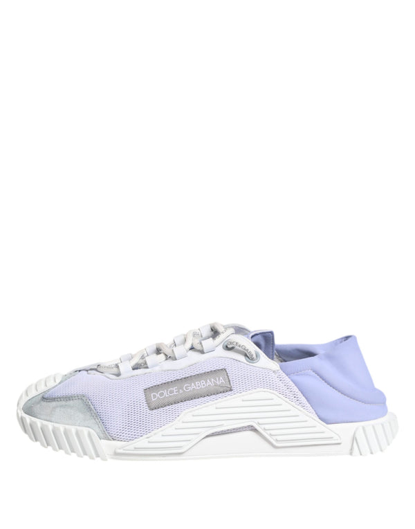 Lila Weiß NS1 Lace Up Low Top Sneakers Schuhe