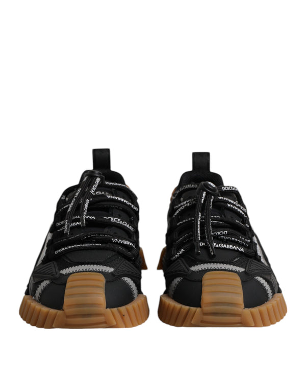 Schwarz Logo Lace Up Low Top NS1 Turnschuhe Schuhe