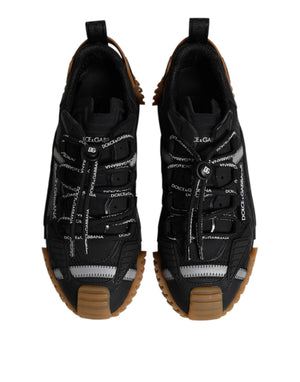 Schwarz Logo Lace Up Low Top NS1 Turnschuhe Schuhe