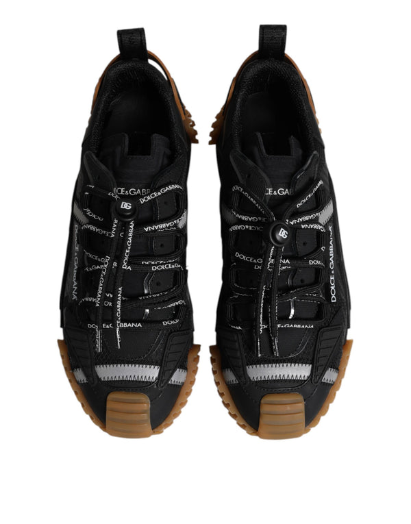Schwarz Logo Lace Up Low Top NS1 Turnschuhe Schuhe