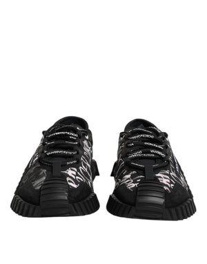 Schwarz Weiß NS1 Lace Up Low Top Sneakers Schuhe