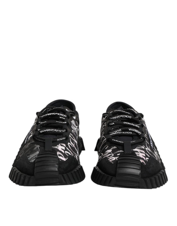 Schwarz Weiß NS1 Lace Up Low Top Sneakers Schuhe