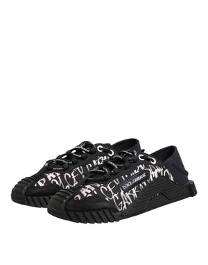 Schwarz Weiß NS1 Lace Up Low Top Sneakers Schuhe