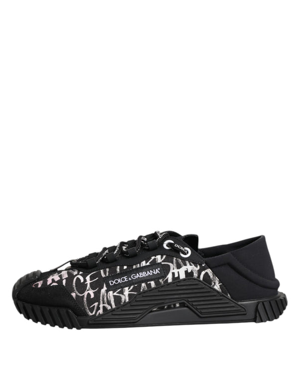 Schwarz Weiß NS1 Lace Up Low Top Sneakers Schuhe