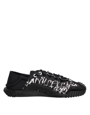 Schwarz Weiß NS1 Lace Up Low Top Sneakers Schuhe