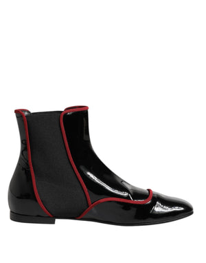 Schwarze Jackie geknöpfte Chelsea Boots Schuhe