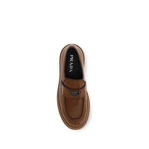 Braune Kalbsleder Bos Taurus Slip-On Loafer