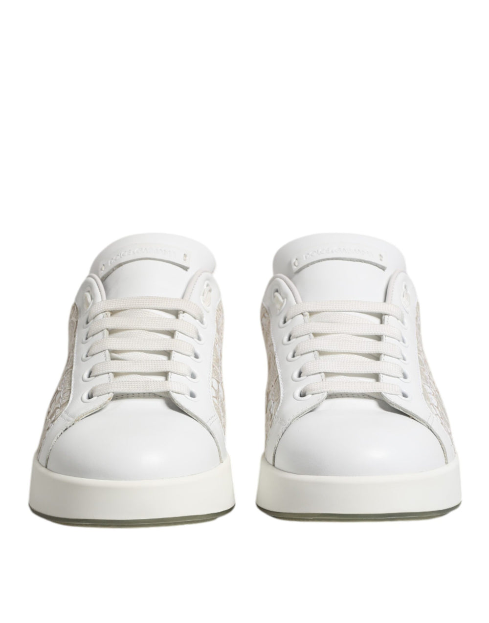 Weiße Spitze Leder Low Top Sneaker Schuhe