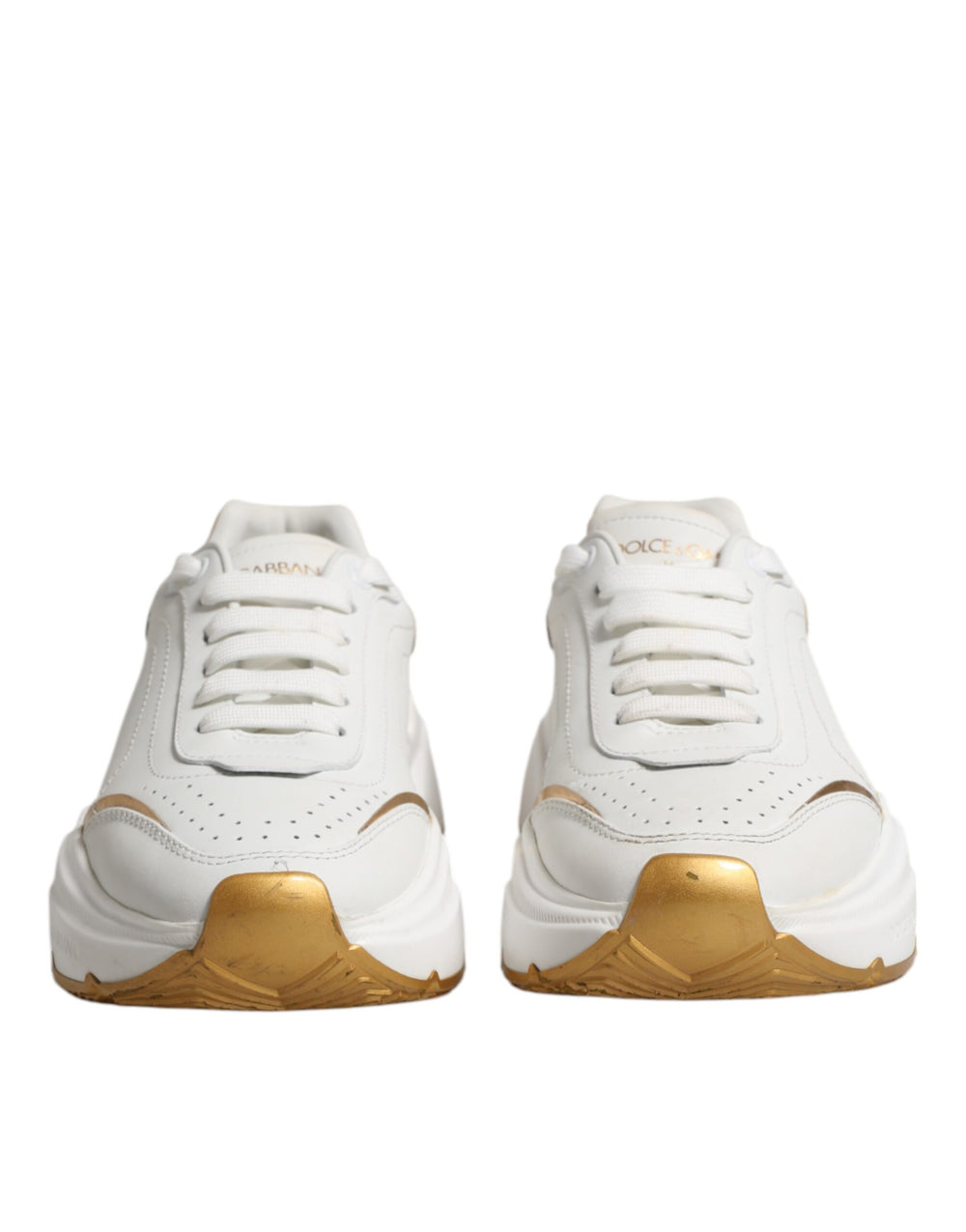 Weiß Gold Daymaster Low Top Turnschuhe Schuhe
