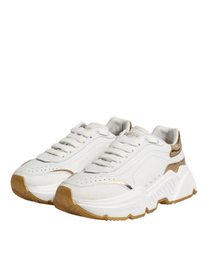 Weiß Gold Daymaster Low Top Turnschuhe Schuhe