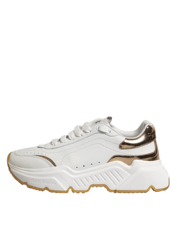 Weiß Gold Daymaster Low Top Turnschuhe Schuhe