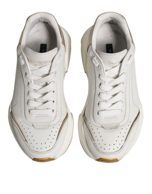 Weiß Gold Daymaster Low Top Turnschuhe Schuhe