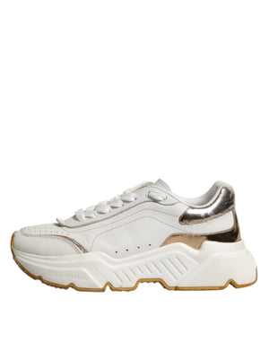 Weiß Gold Daymaster Low Top Turnschuhe Schuhe