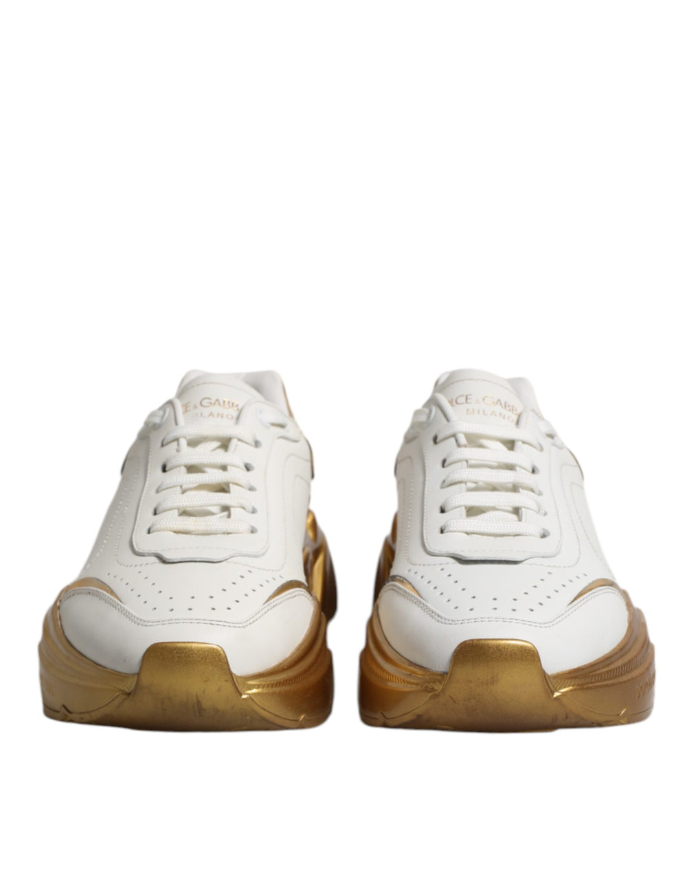 Weiß Gold Daymaster Low Top Turnschuhe Schuhe