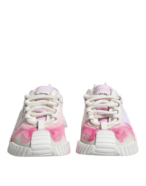 Weiß NS1 Lace Up Low Top Turnschuhe Schuhe