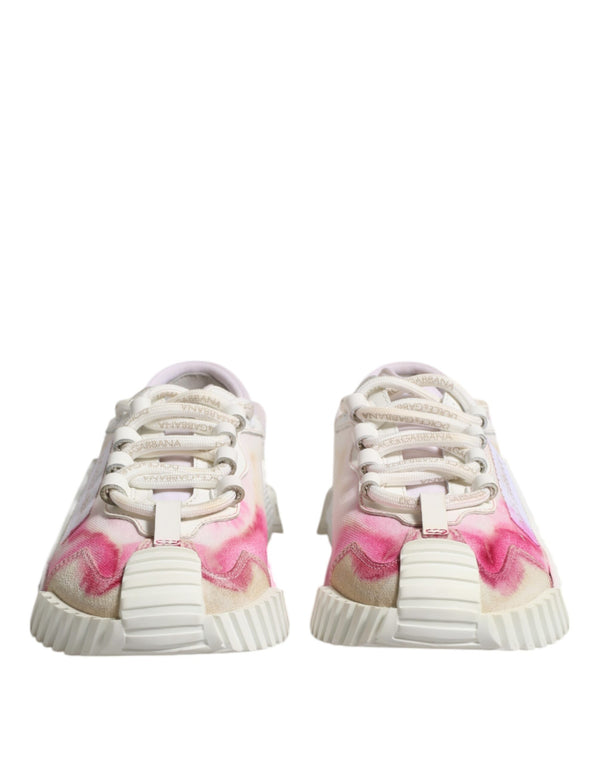 Weiß NS1 Lace Up Low Top Turnschuhe Schuhe