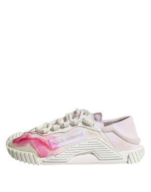 Weiß NS1 Lace Up Low Top Turnschuhe Schuhe