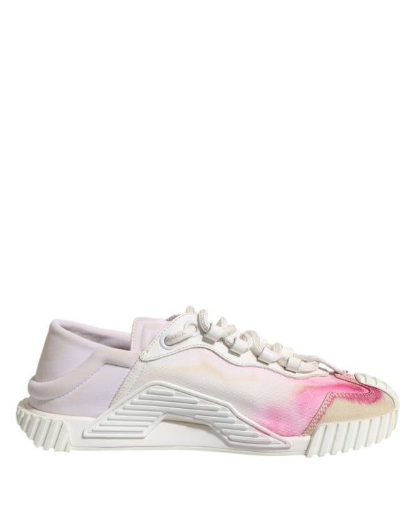 Weiß NS1 Lace Up Low Top Turnschuhe Schuhe