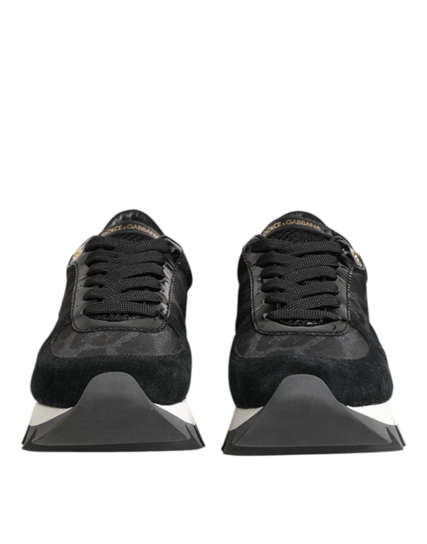 Schwarz Grau Leopard Low Top Turnschuhe Schuhe